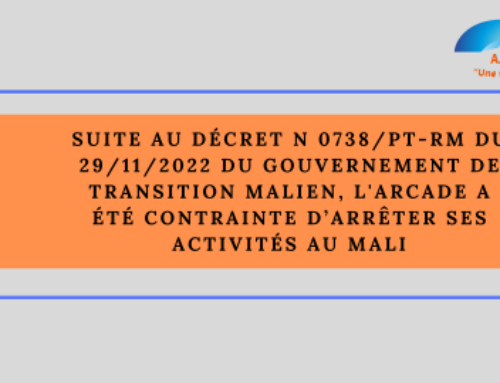 Arrêt des activités au Mali